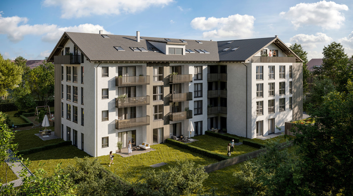 Neubau 2 -Zi.- Aufzug- FB-Heizung -A12 - Haus A_B_Ausrichtung Nord (58017)