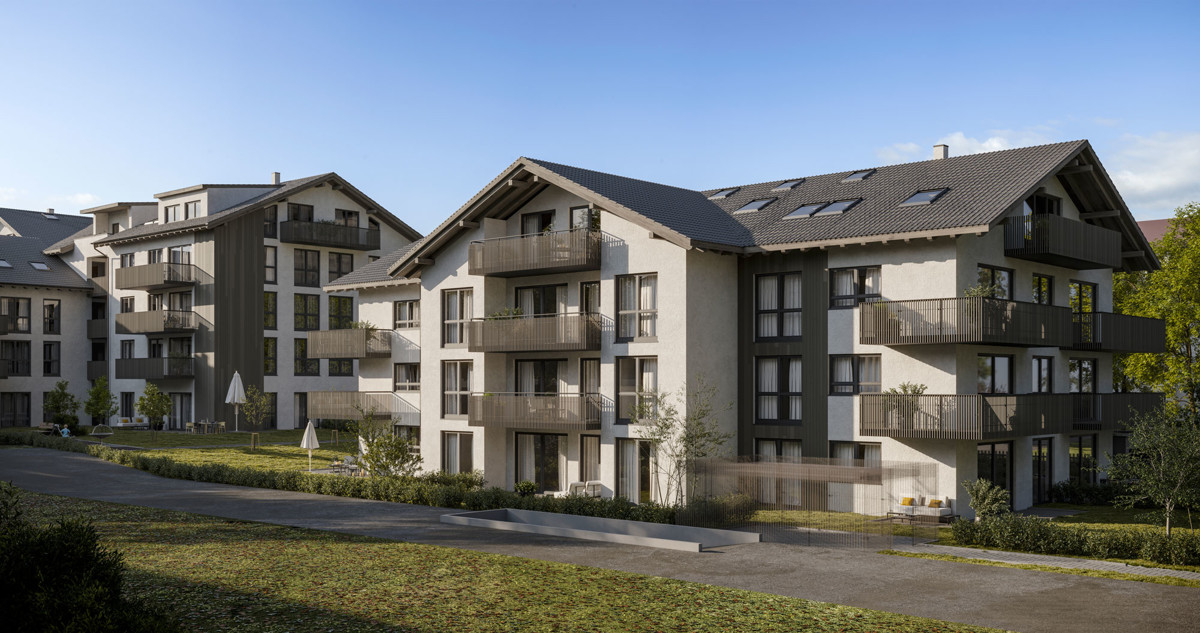 Neubau 2 -Zi.- Aufzug- FB-Heizung -A12 - Haus_C_Ausrichtung Süd (58023)